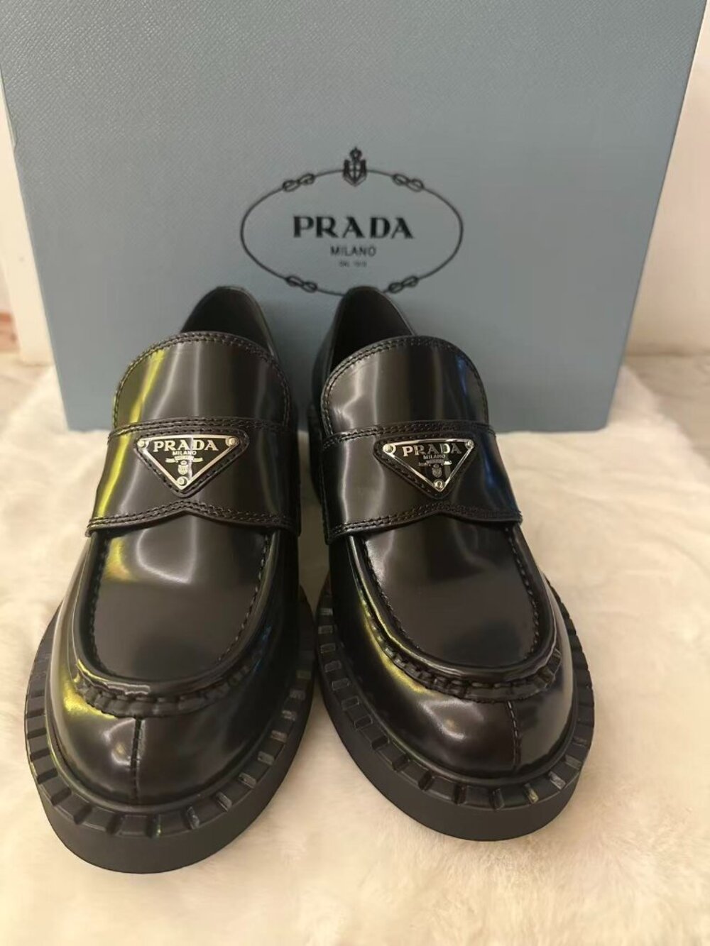 Prada Women's Black Loafers